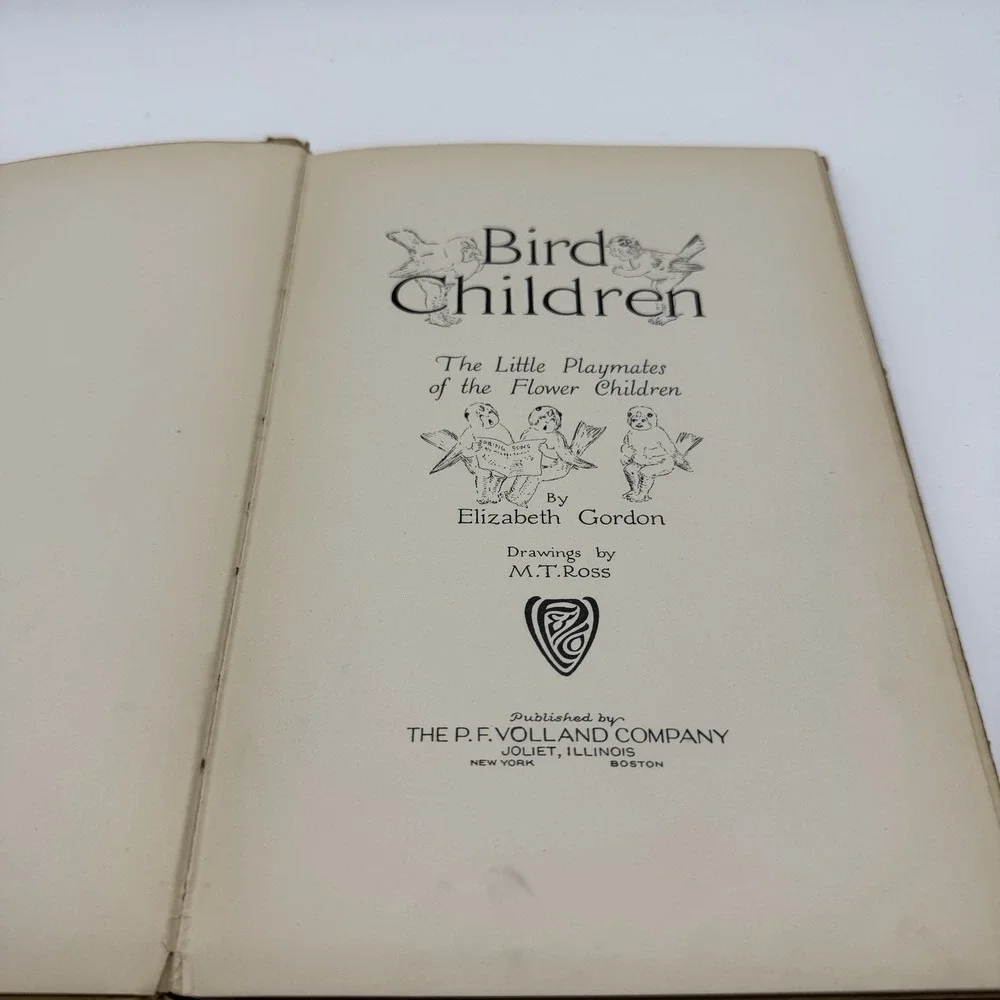 Vintage Bird Children Book HC 1912 18th Edition Elizabeth Gordon - Read Descript